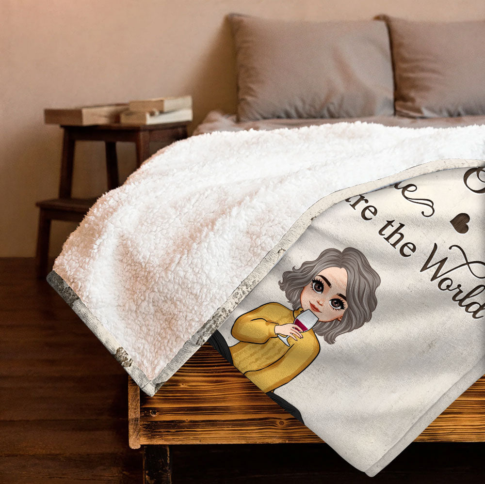 To The World, Gift For Mom Blanket - Personalized Blanket