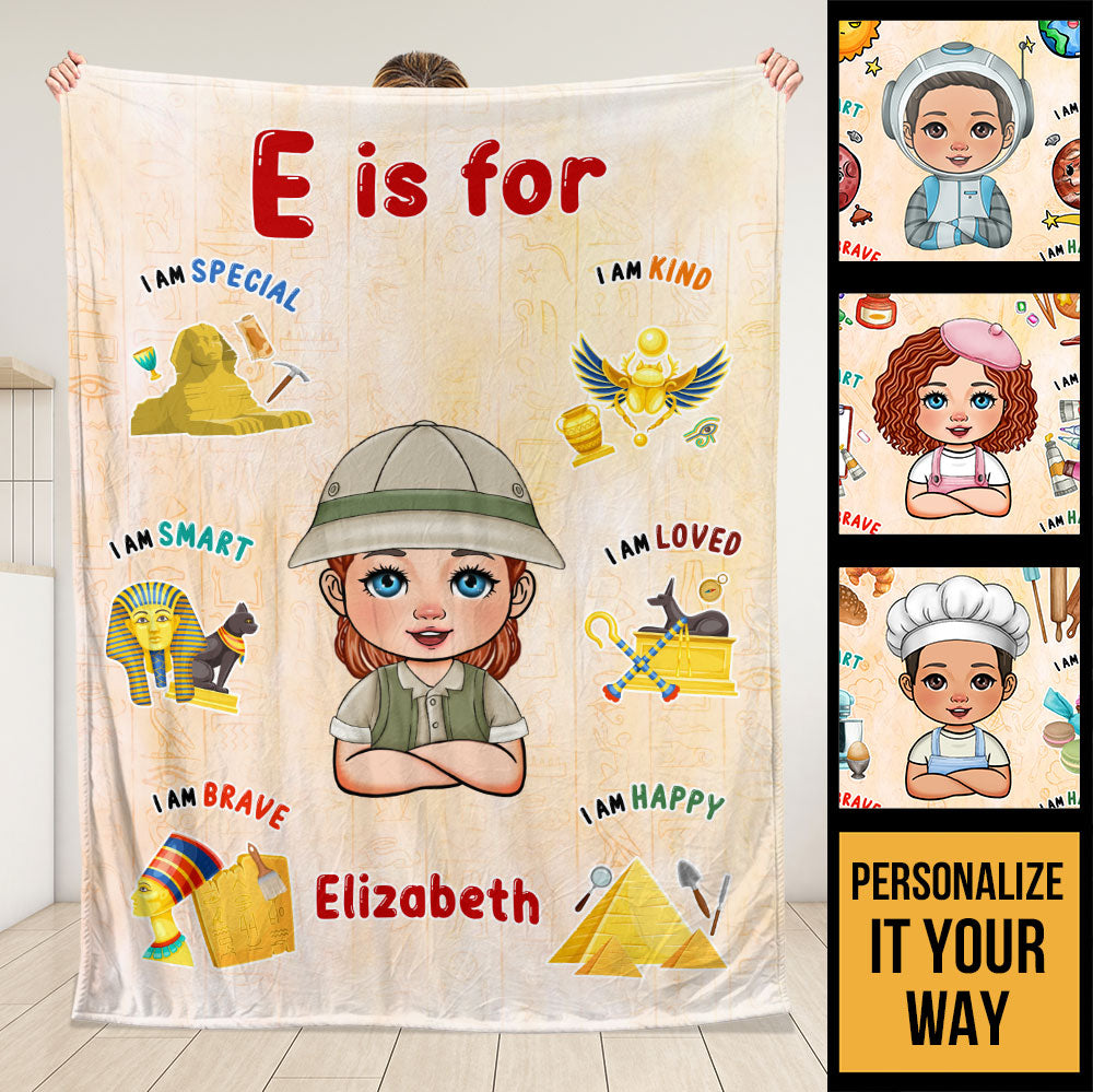 Kid's Dream Job Blanket - Personalized Blanket