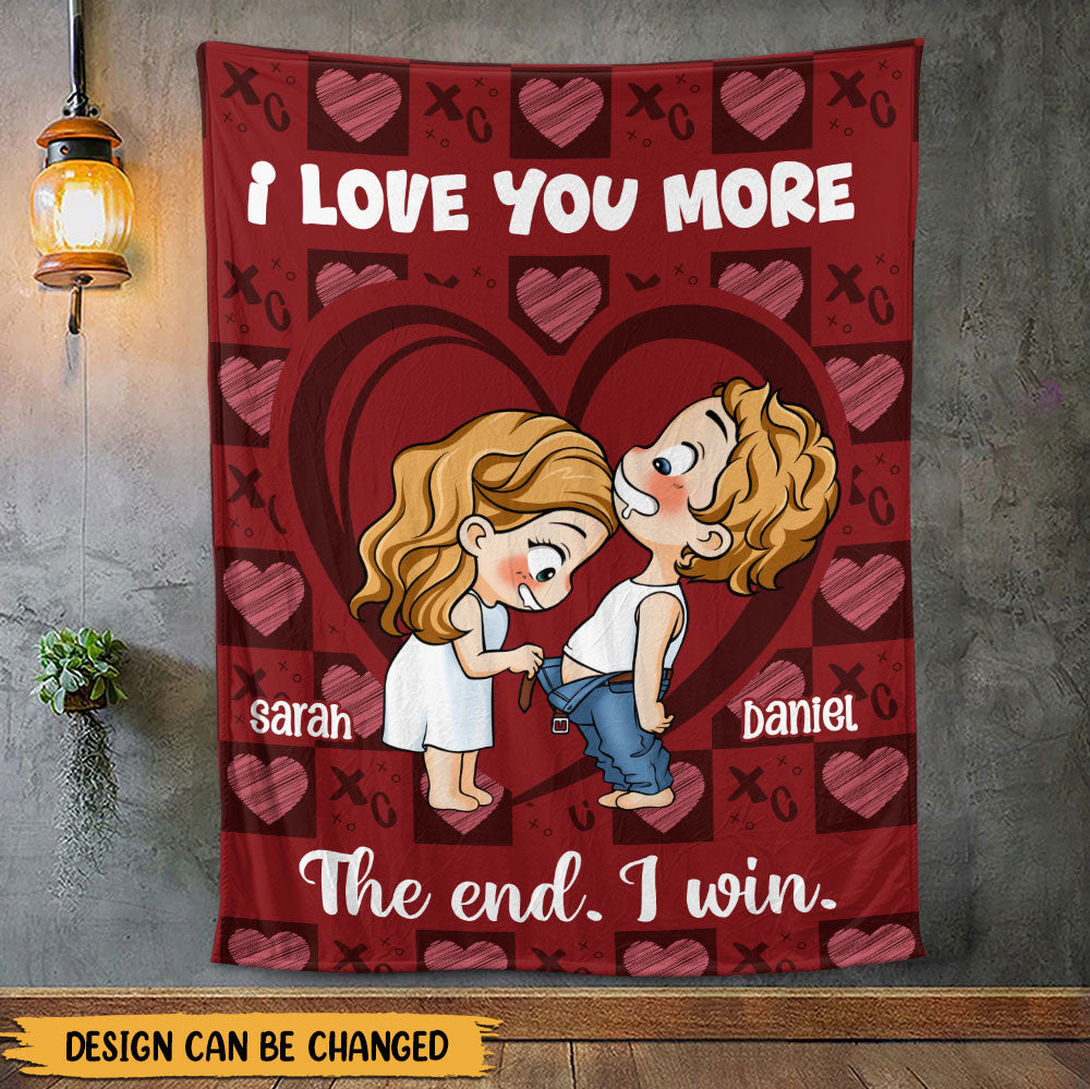 I Love You Blanket - Personalized Blanket