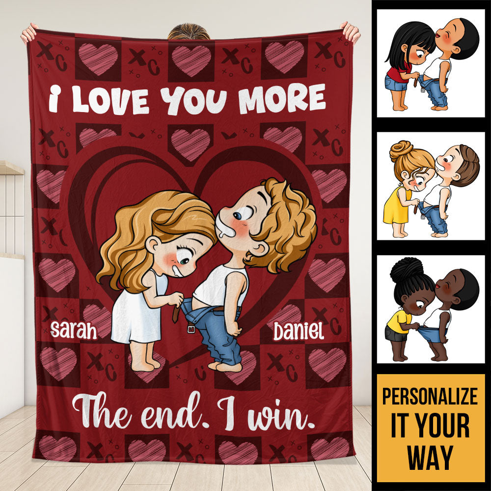 I Love You Blanket - Personalized Blanket