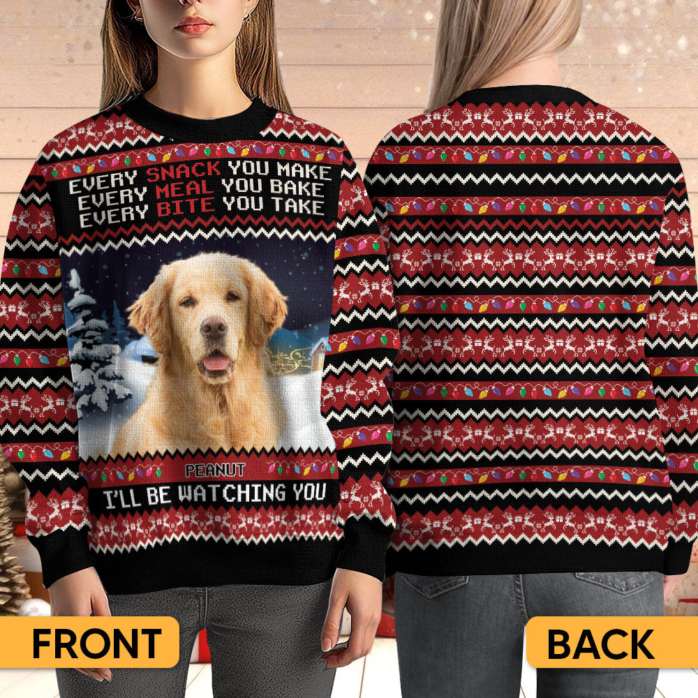 I'll Be Watching You - Personalized Ugly Sweater