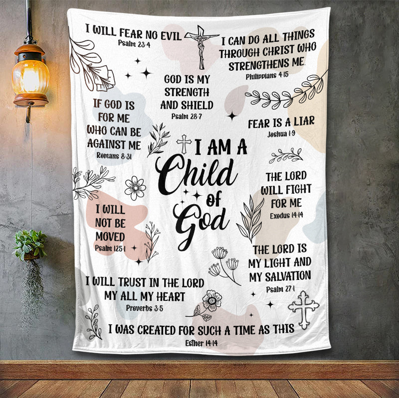 I Am A Child Of God Blanket - Best Gift for Christmas - Giftago