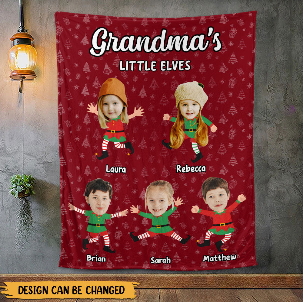 Grandma's Little Elves Blanket - Personalized Blanket