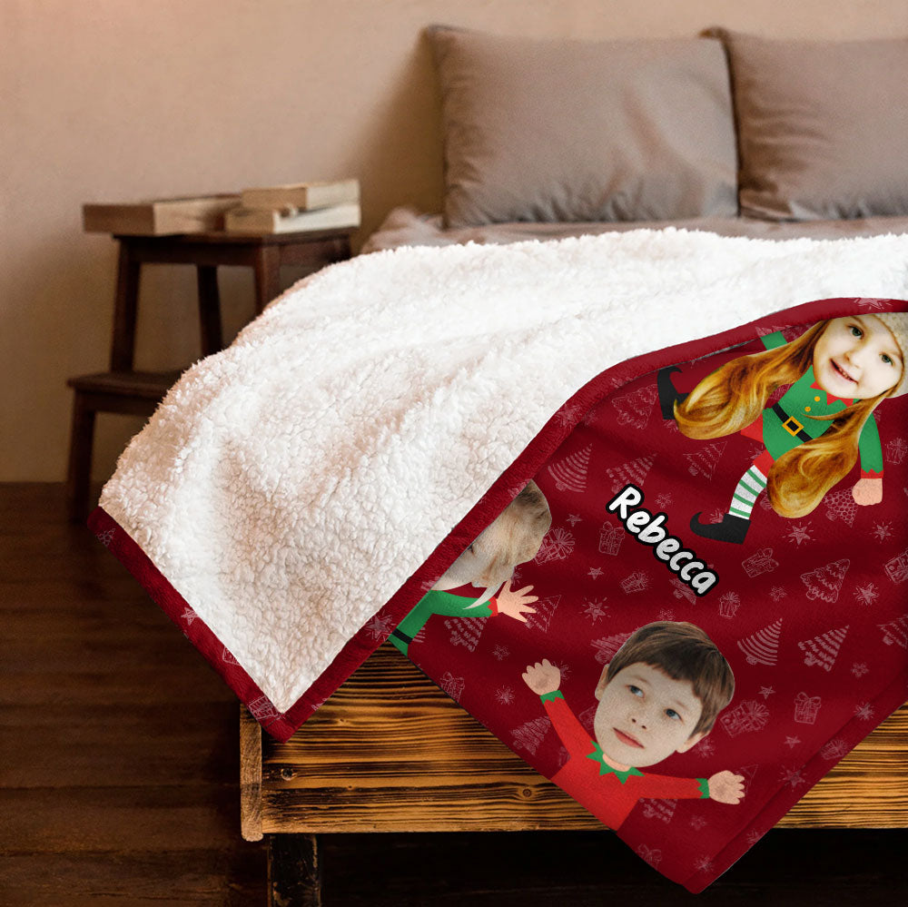 Grandma's Little Elves Blanket - Personalized Blanket
