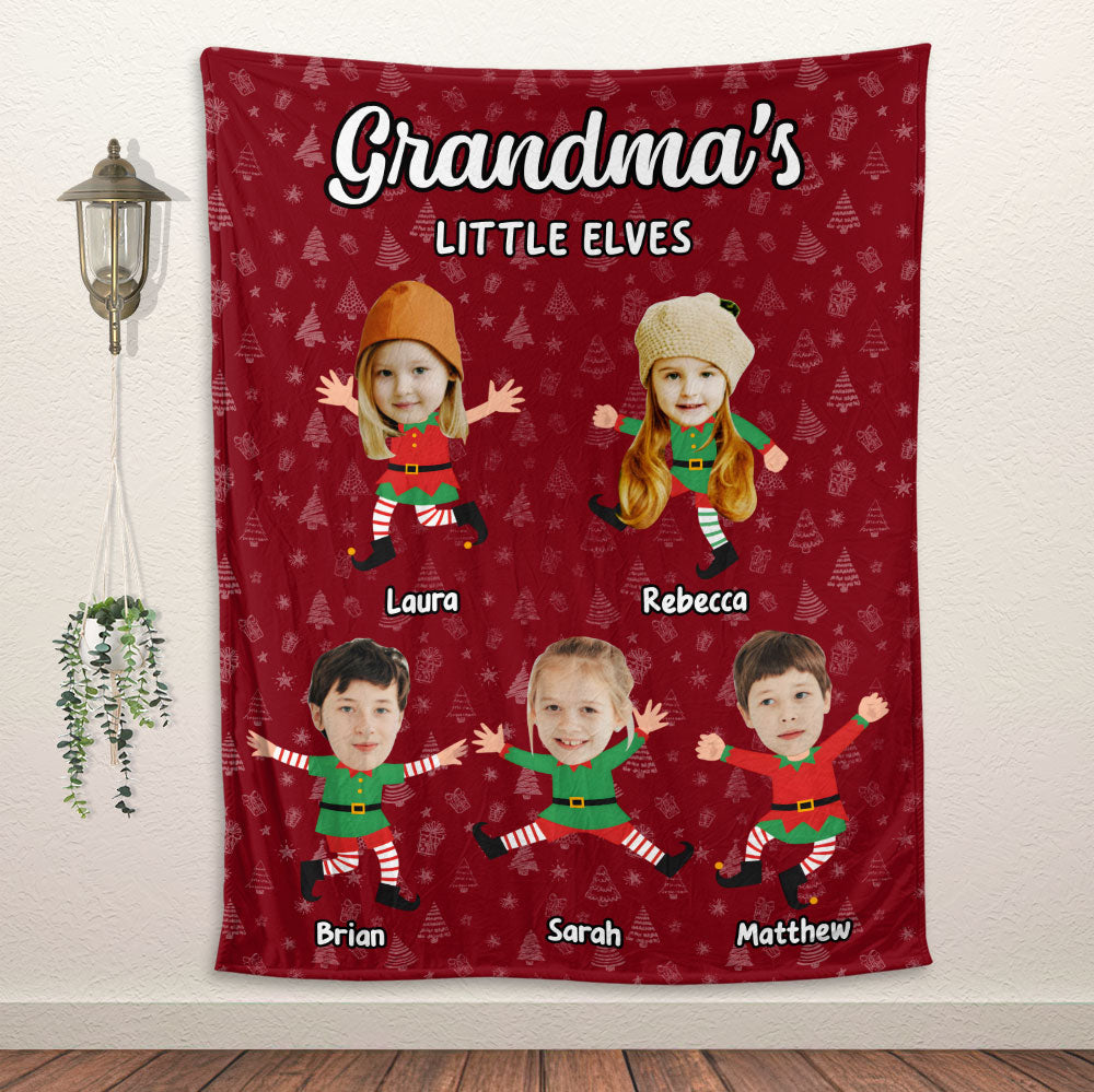 Grandma's Little Elves Blanket - Personalized Blanket