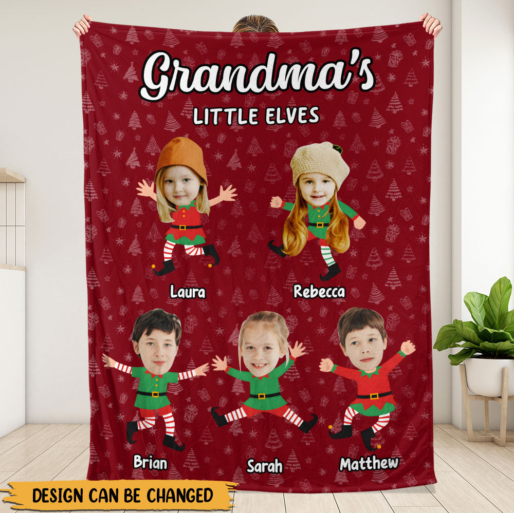 Grandma's Little Elves Blanket - Personalized Blanket