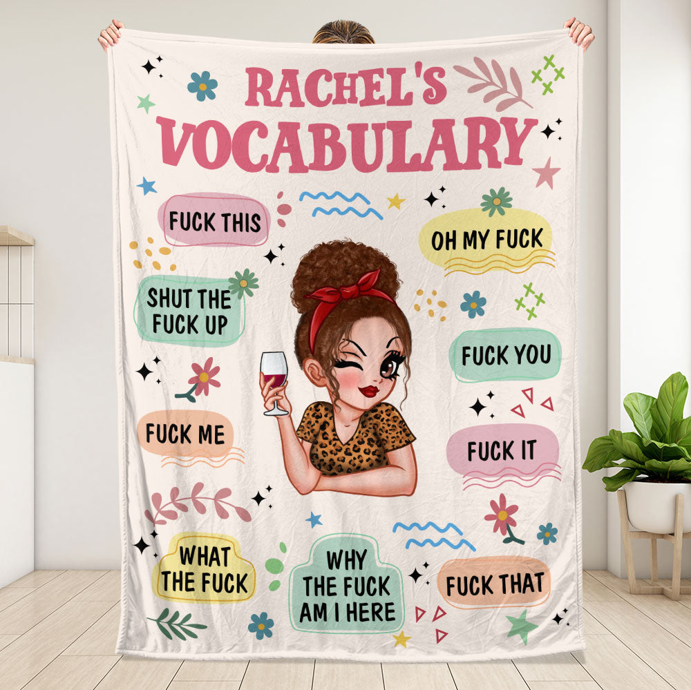 Vocabulary Blanket - Personalized Blanket