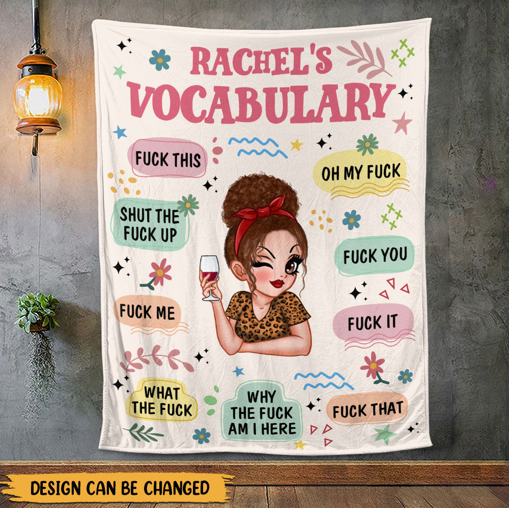 Vocabulary Blanket - Personalized Blanket