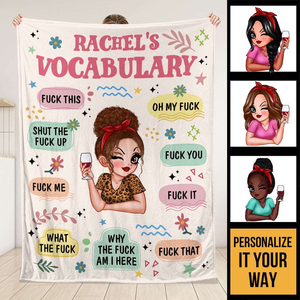 Vocabulary Blanket - Personalized Blanket