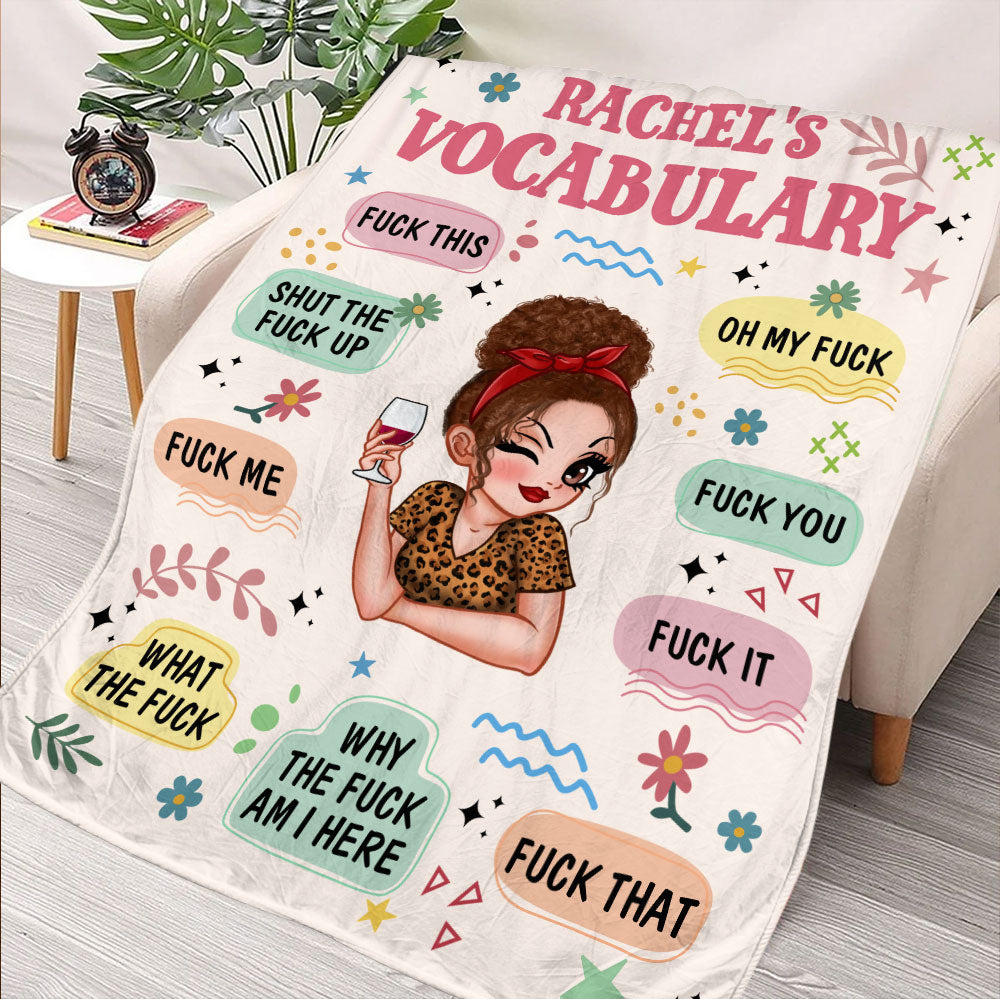 Vocabulary Blanket - Personalized Blanket
