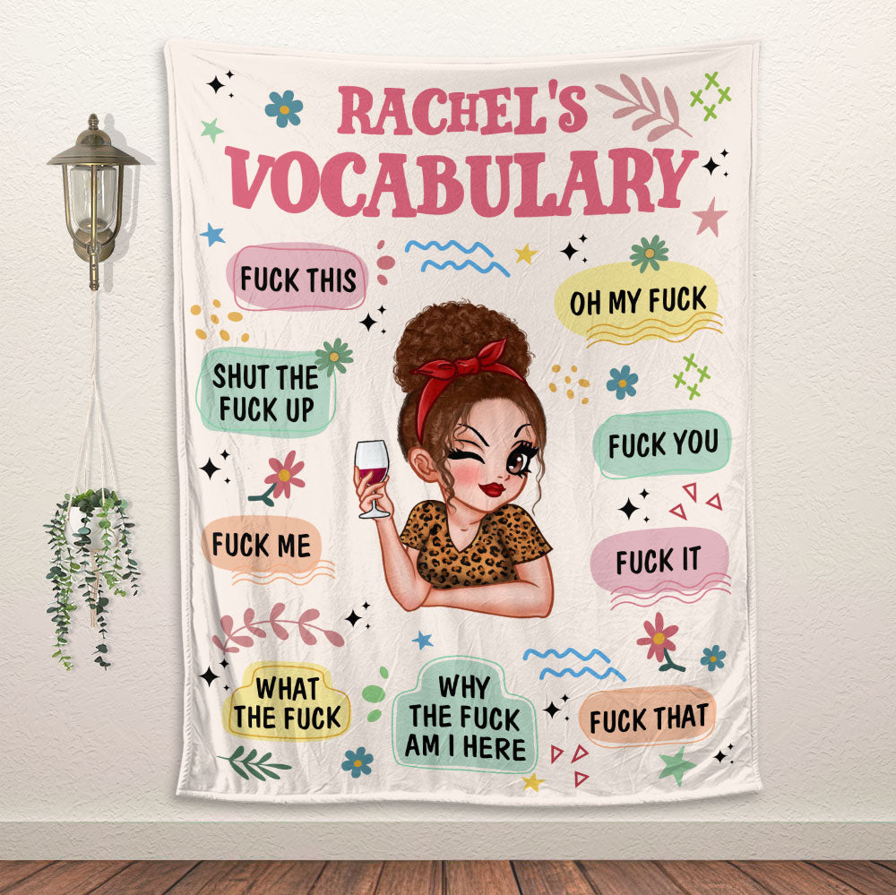 Vocabulary Blanket - Personalized Blanket