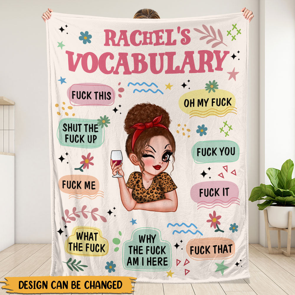 Vocabulary Blanket - Personalized Blanket