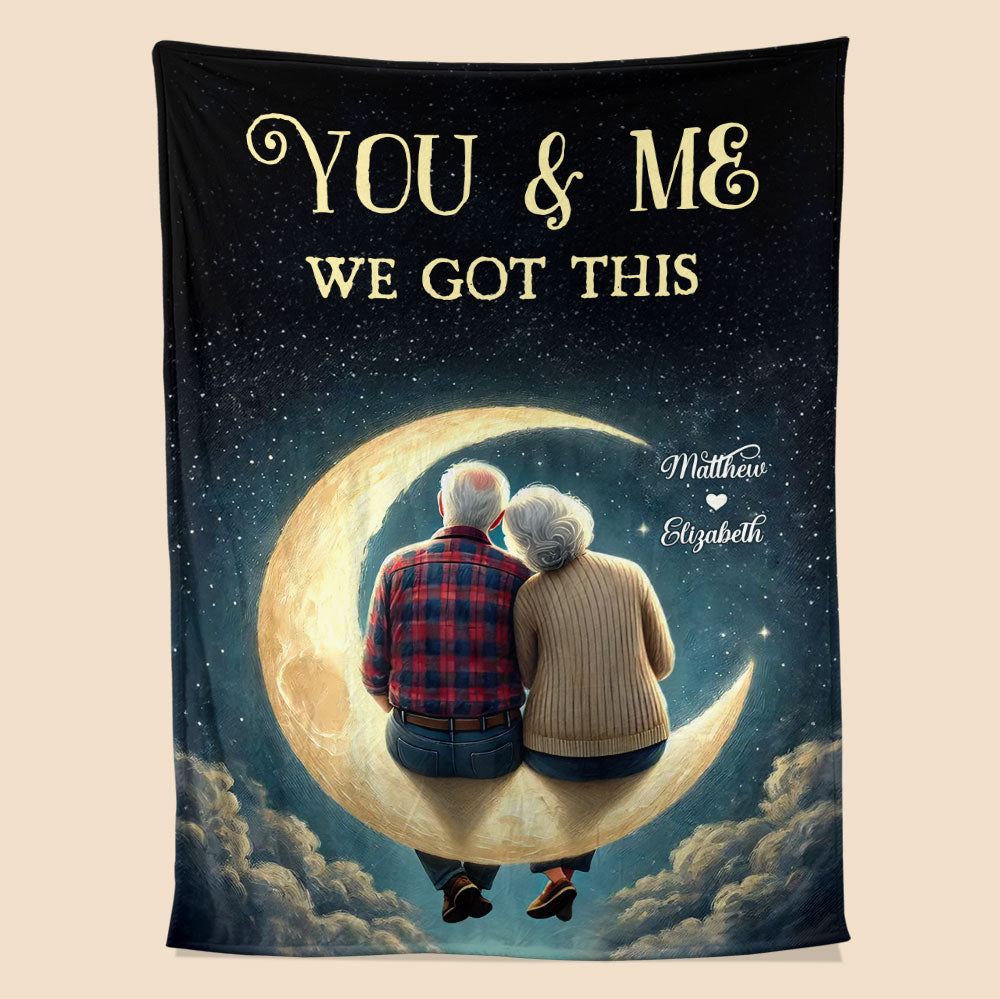 You & Me Old Couple Blanket - Personalized Blanket