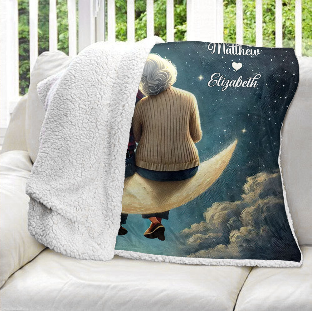 You & Me Old Couple Blanket - Personalized Blanket