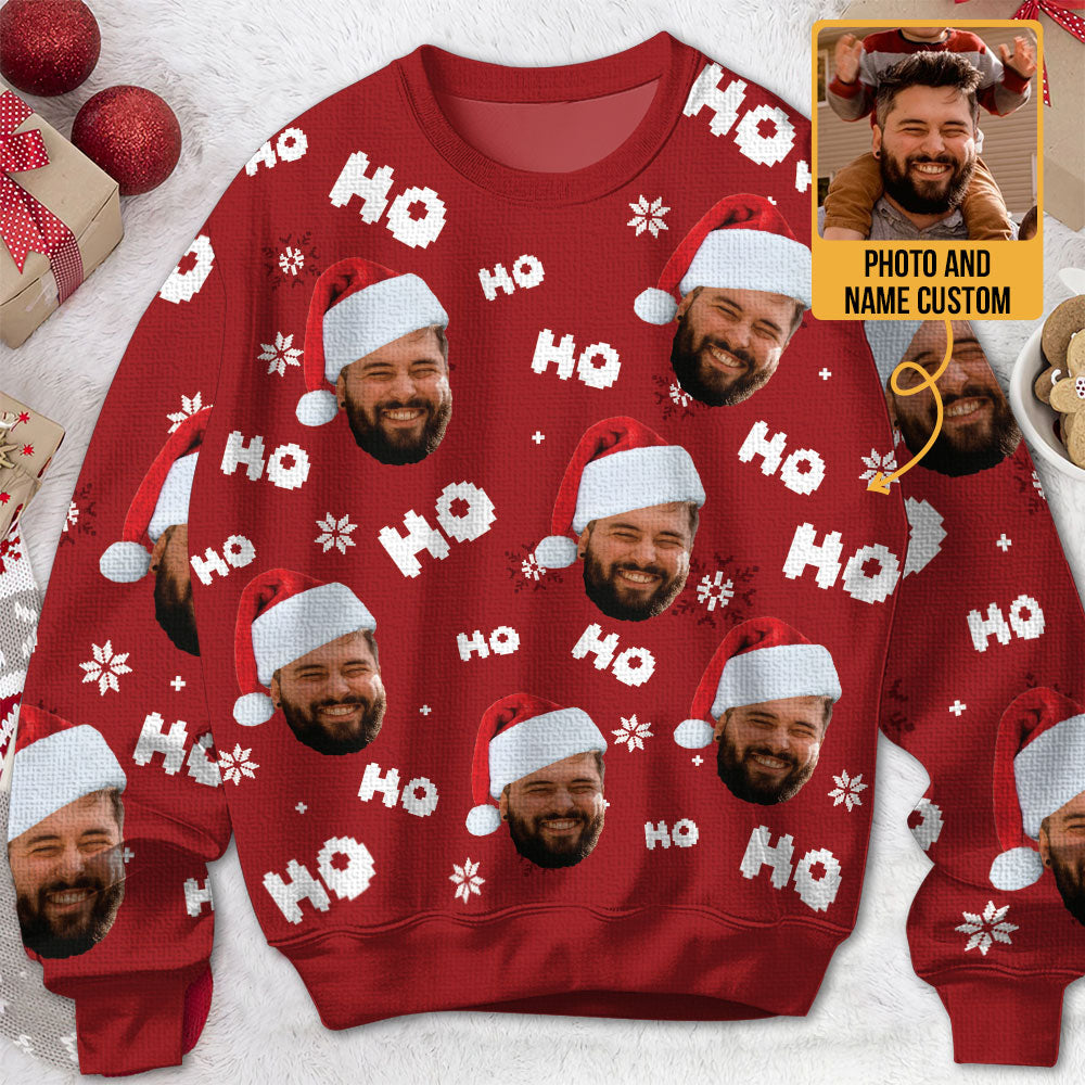 Custom Photo Funny Face - Personalized Ugly Sweater