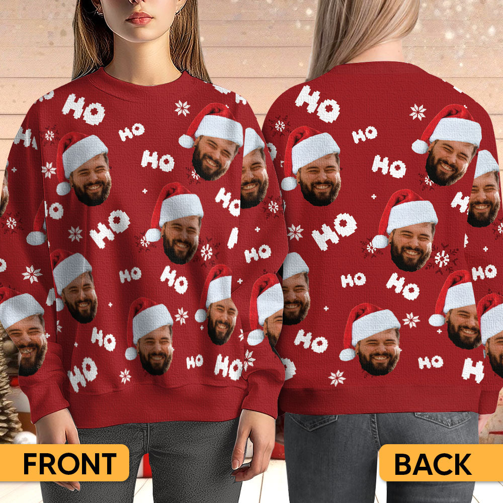 Custom Photo Funny Face - Personalized Ugly Sweater