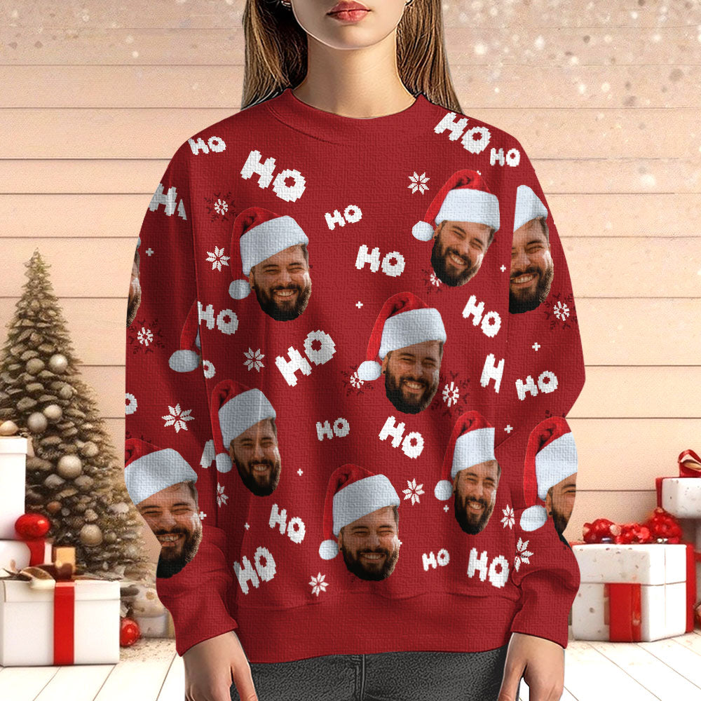 Custom Photo Funny Face - Personalized Ugly Sweater