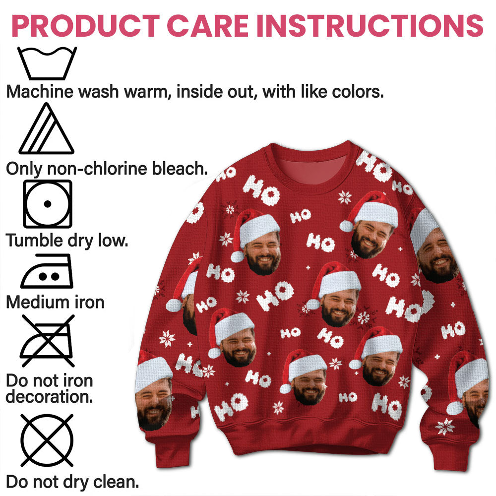 Custom Photo Funny Face - Personalized Ugly Sweater