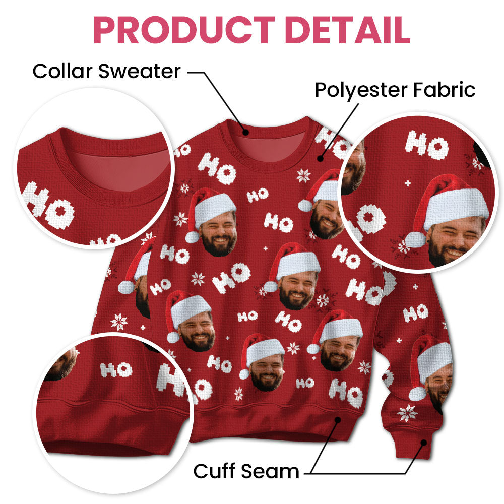 Custom Photo Funny Face - Personalized Ugly Sweater