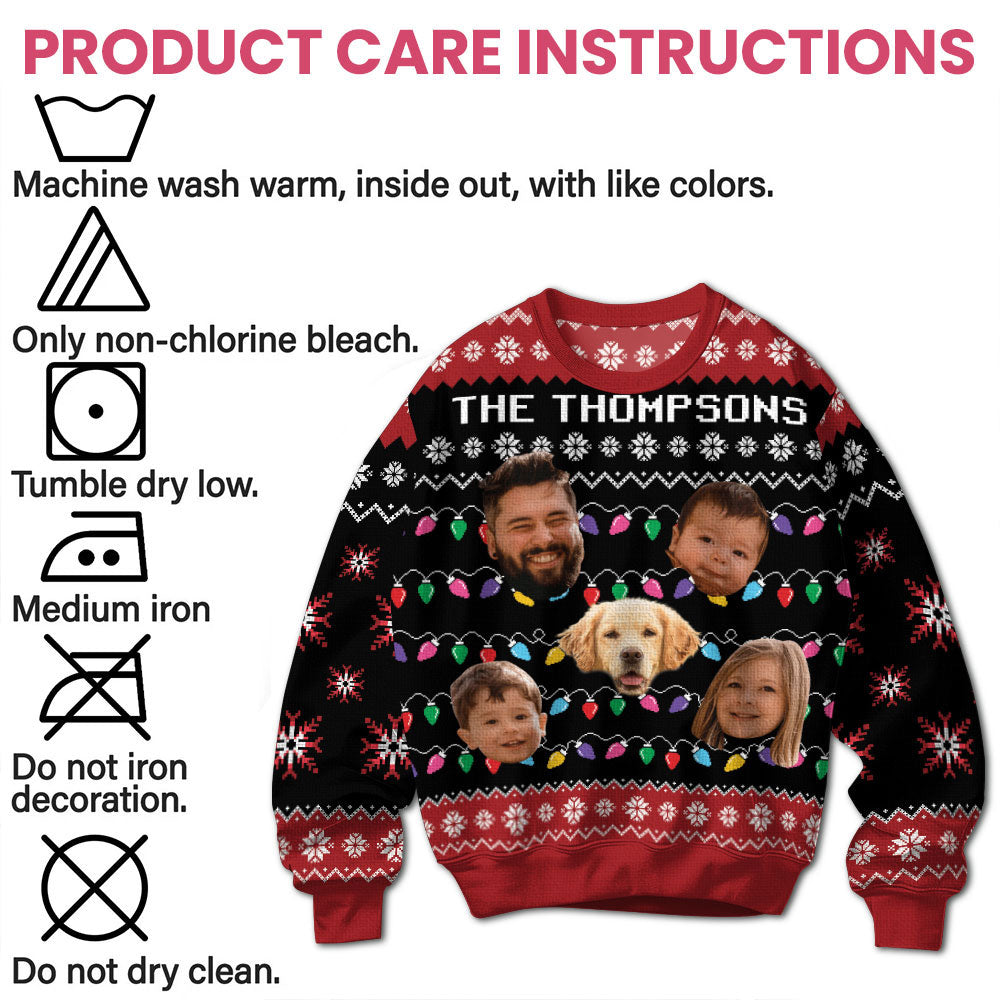 The Family - Personalized Ugly Sweater Ugly