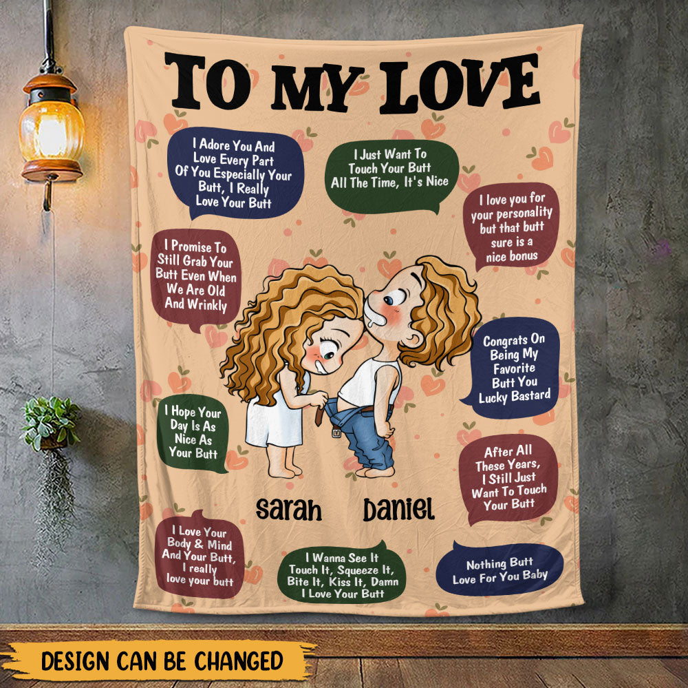 To My Love Blanket - Personalized Blanket