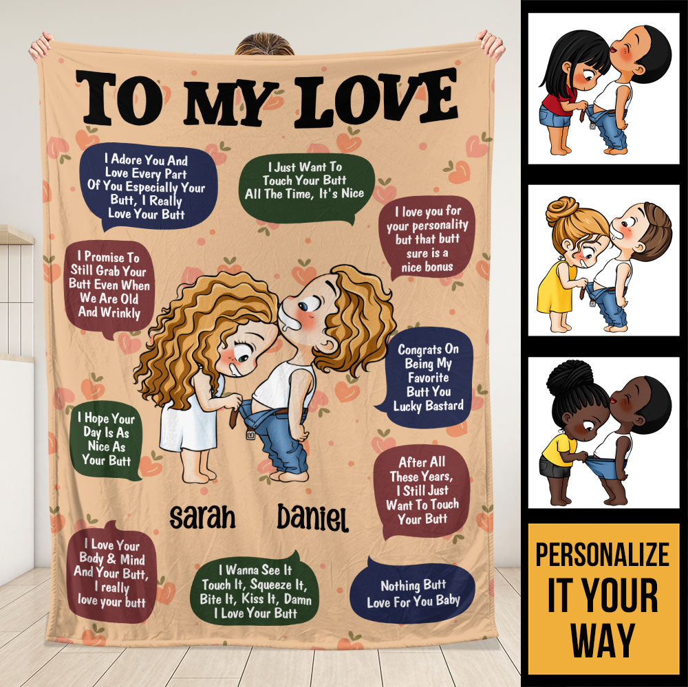 To My Love Blanket - Personalized Blanket