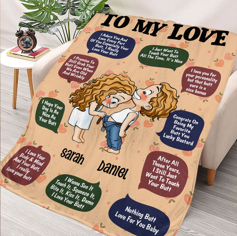To My Love Blanket - Personalized Blanket