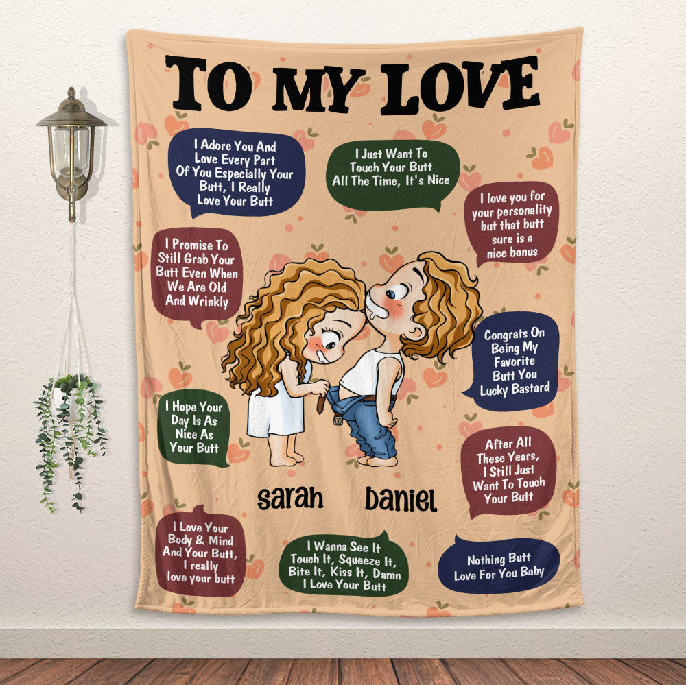 To My Love Blanket - Personalized Blanket