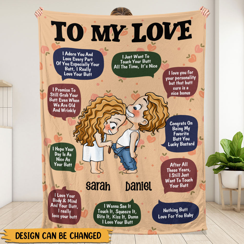 To My Love Blanket - Personalized Blanket