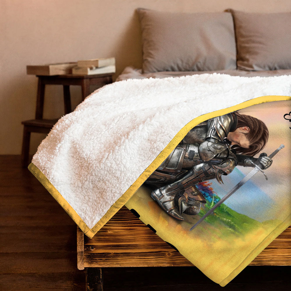 Warrior Jesus Blanket - Personalized Blanket