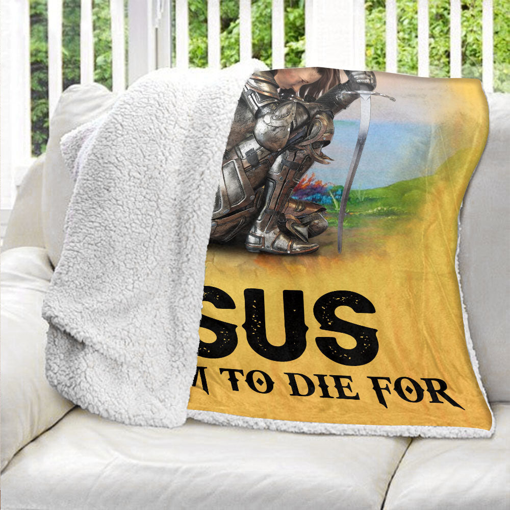 Warrior Jesus Blanket - Personalized Blanket