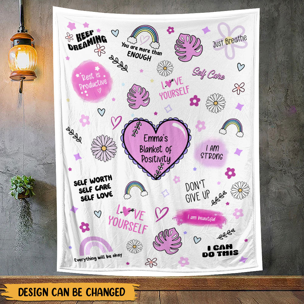 Blanket of Positivity - Personalized Blanket