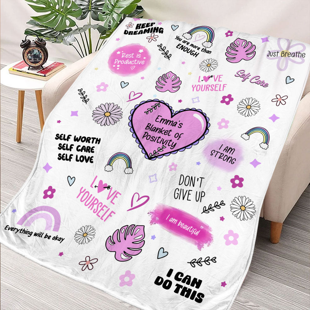 Blanket of Positivity - Personalized Blanket