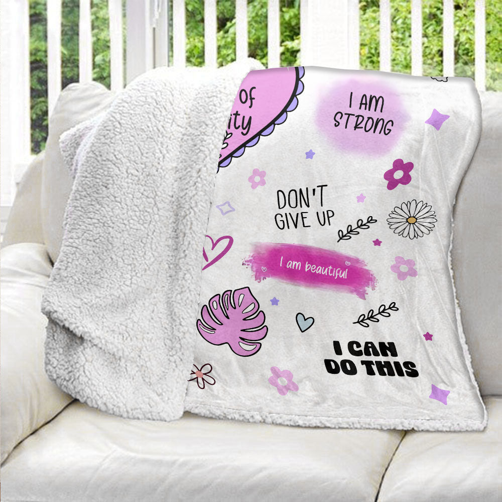 Blanket of Positivity - Personalized Blanket