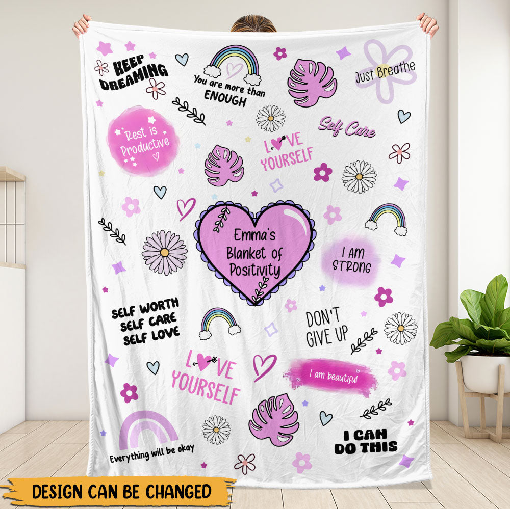 Blanket of Positivity - Personalized Blanket