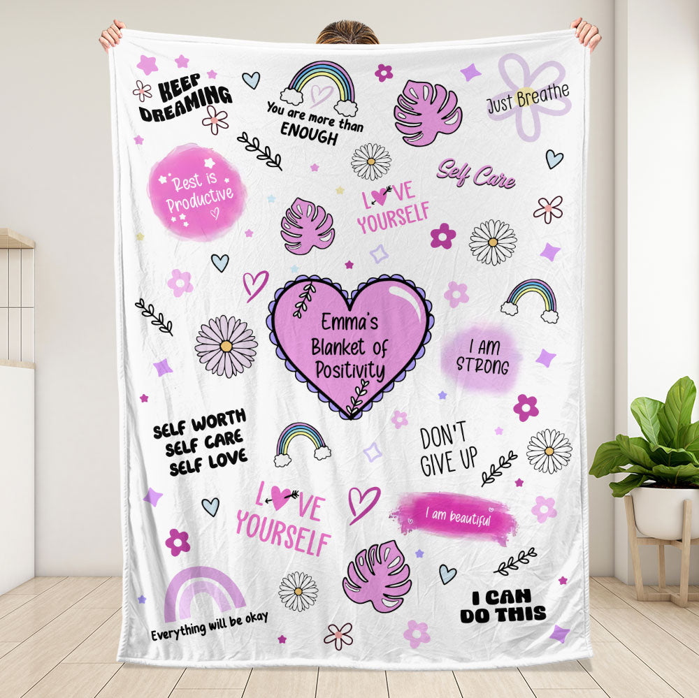 Blanket of Positivity - Personalized Blanket