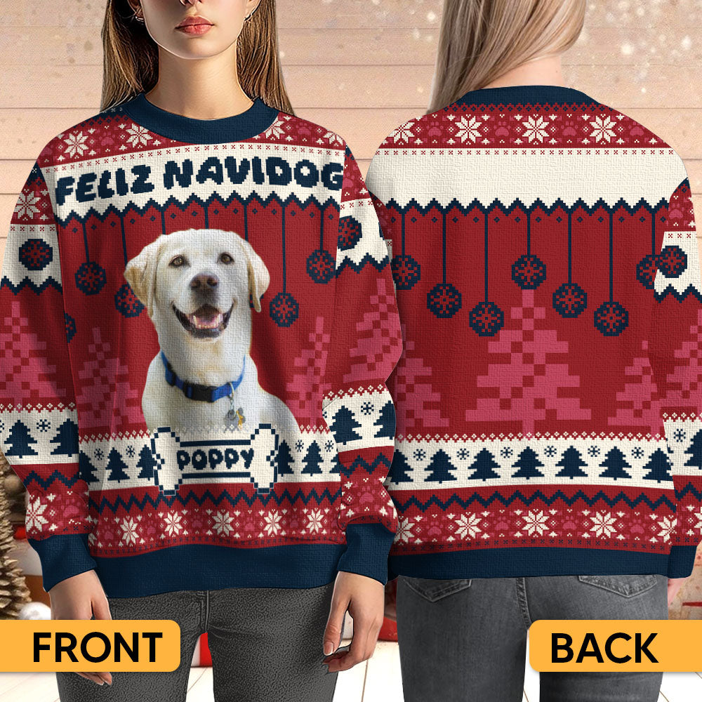 Feliz Navidog - Personalized Ugly Sweater