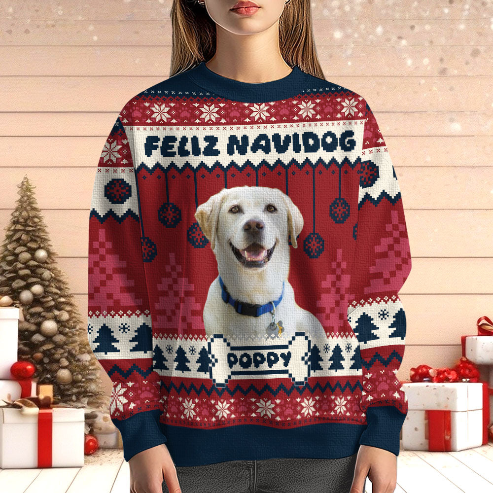 Feliz Navidog - Personalized Ugly Sweater