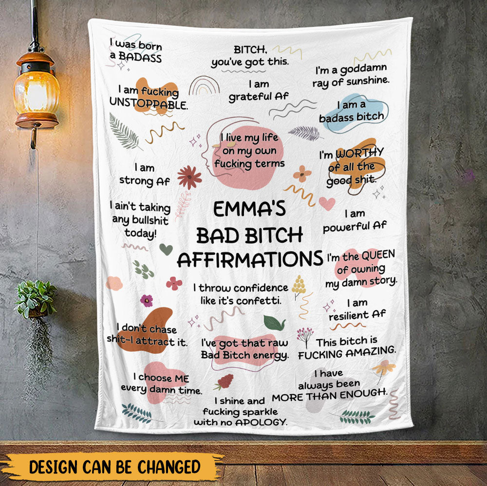 Bad Bitch Blanket - Personalized Blanket
