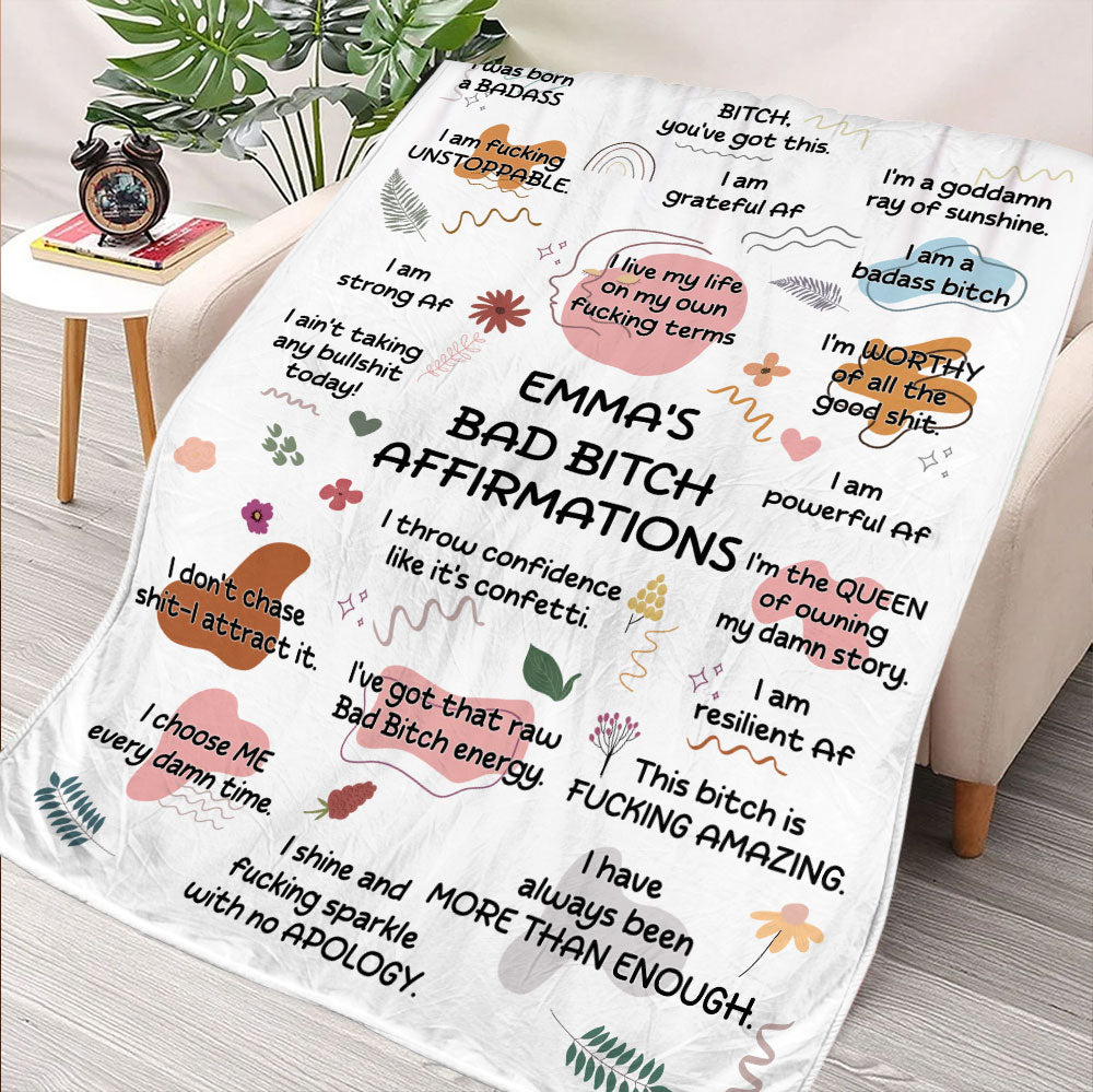 Bad Bitch Blanket - Personalized Blanket