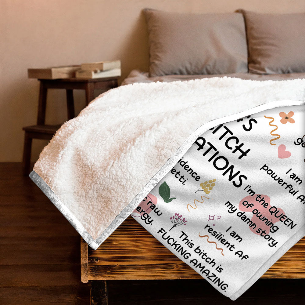 Bad Bitch Blanket - Personalized Blanket