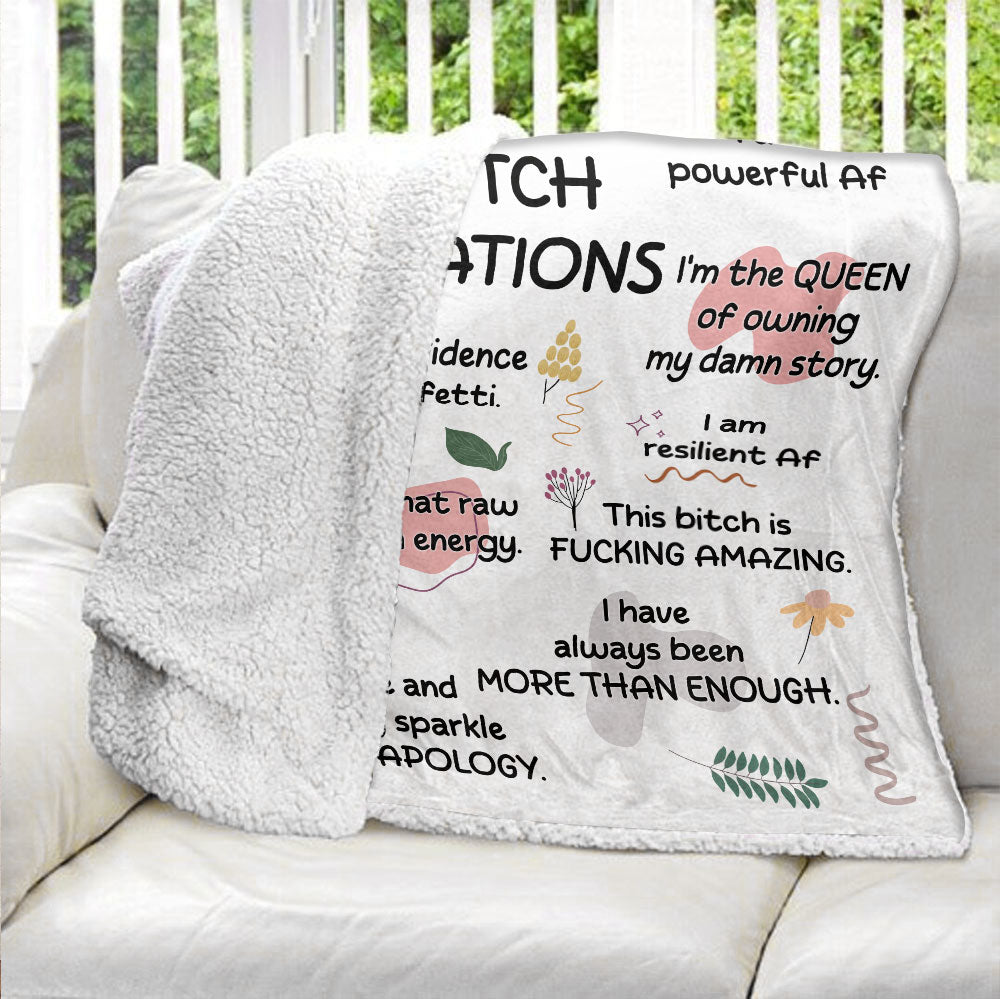 Bad Bitch Blanket - Personalized Blanket