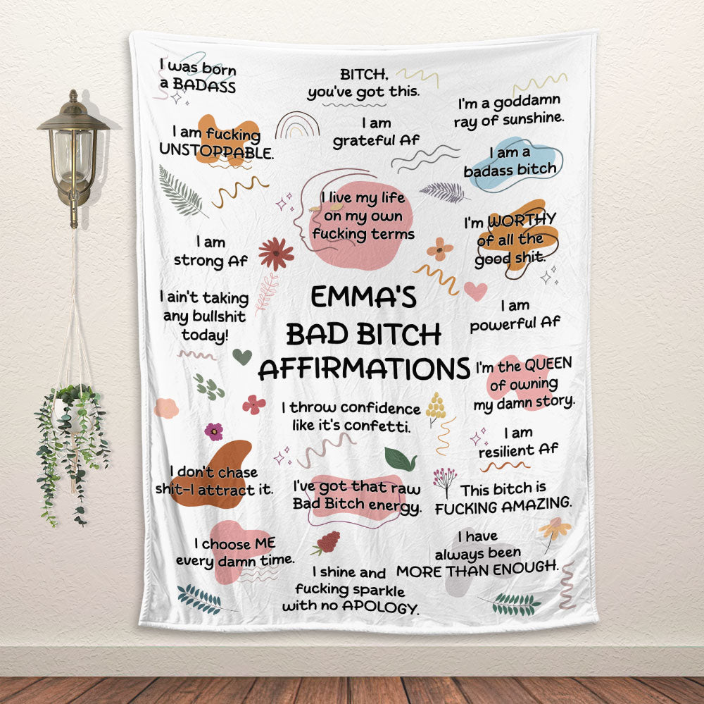 Bad Bitch Blanket - Personalized Blanket