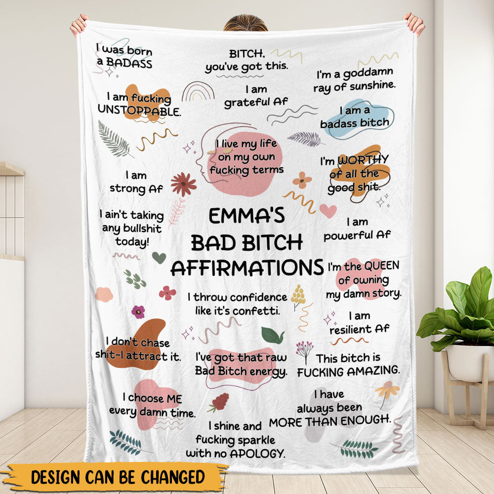 Bad Bitch Blanket - Personalized Blanket