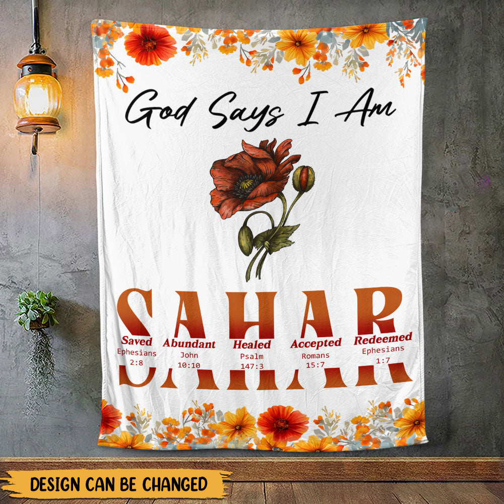 God Says Blanket - Personalized Blanket