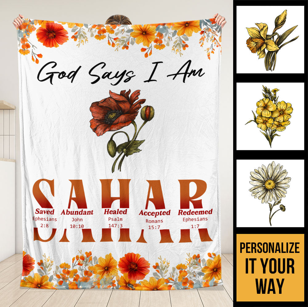 God Says Blanket - Personalized Blanket