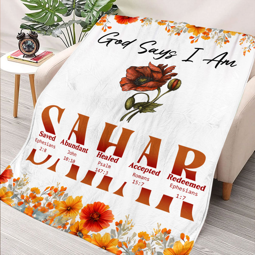 God Says Blanket - Personalized Blanket