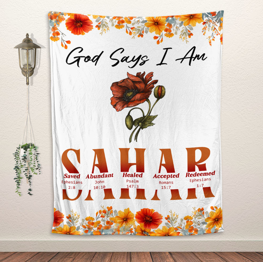 God Says Blanket - Personalized Blanket
