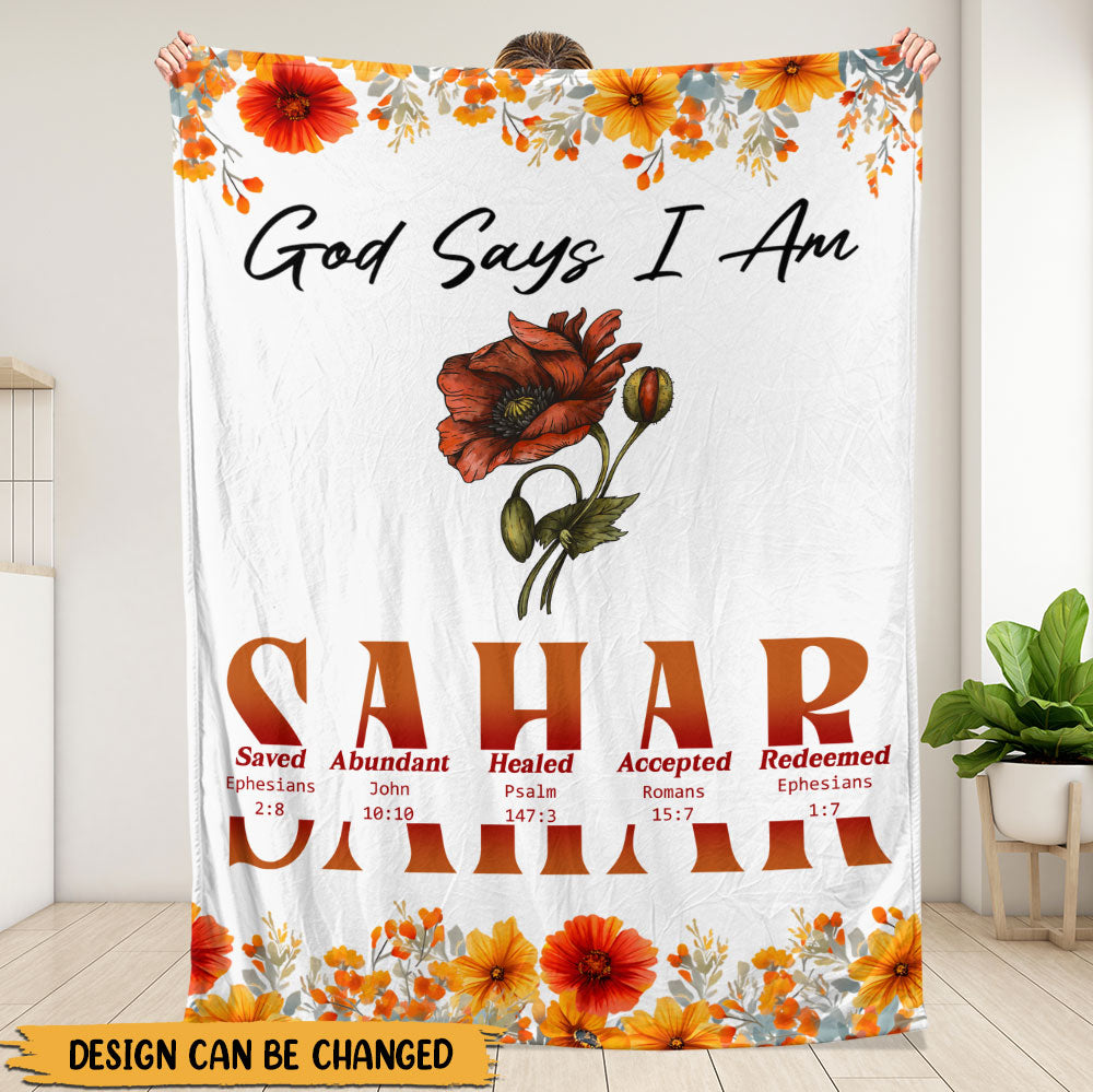 God Says Blanket - Personalized Blanket