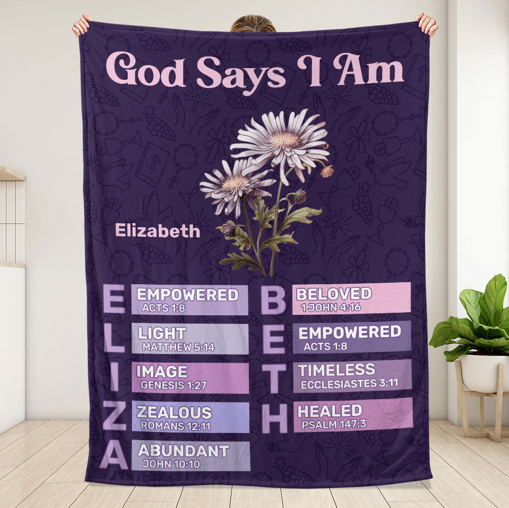 What God Says About You Blanket - Personalized Blanket